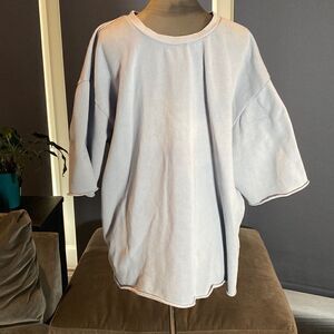 PacSun Men’s Short Sleeve Pullover Sweater Gray Boxy Fit Size L NWT *READ